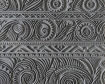 Cabtopia | Māori pattern | Texture Mat for Clay| Clay pattern stamps| Clay imprints| Polymer clay texture and PMC | TM565