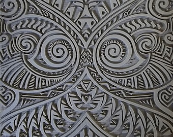 Cabtopia | Māori pattern | Texture Mat for Clay| Clay pattern stamps| Clay imprints| Polymer clay texture and PMC | TM566