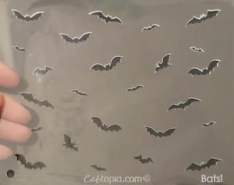 Cabtopia Jewelry Template Bats! Crystal Clear