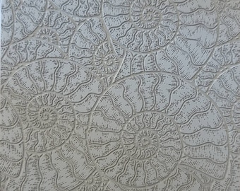 Cabtopia| Fossil Ammonites | Texture Mat for Clay| Clay pattern stamps| Clay imprints| Polymer clay texture and PMC | TM358B