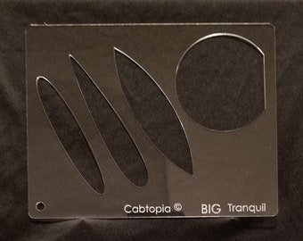 Template BIG Tranquil...Cabochon, Lapidary, Jewelry