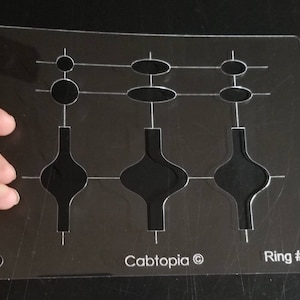 Cabtopia Ring Template #5 Crystal Clear