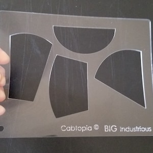Template BIG Industrious...Cabochon, Lapidary, Jewelry
