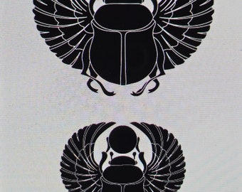 Cabtopia | Egyptian Scarab | Texture Mat for Clay| Clay pattern stamps| Textures for Clay imprints| Polymer clay texture and PMC | TM561