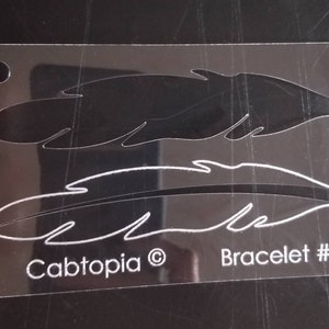 Cabtopia Bracelet Template #4 Crystal Clear