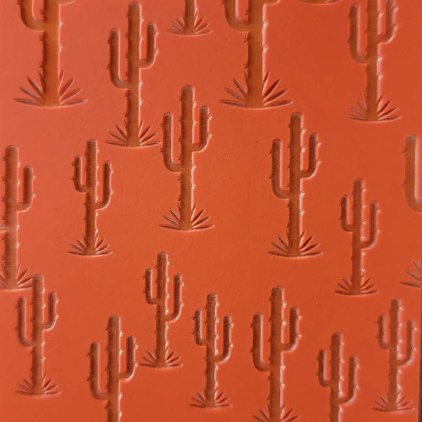 Cabtopia| Cactus Frenzy |~3x4 in Texture Mat for Clay| Clay pattern stamps| Polymer clay texture and PMC TM525