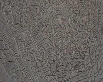 Cabtopia| Cell Zendoodle | Texture Mat for Clay| Clay pattern stamps| Textures for Clay imprints| Polymer clay texture and PMC | TM492