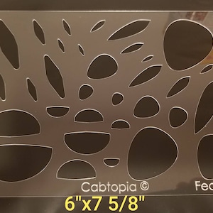 Fearless Cabtopia Crystal Clear Cabochon, Lapidary, Jewelry Template Stencil