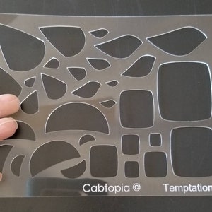 Temptation Cabtopia Crystal Clear Cabochon, Lapidary, Jewelry Template Stencil