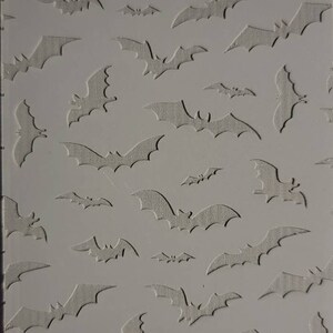 Cabtopia| Bats! | Texture Mat for Clay| Clay pattern stamps| Textures for Clay imprints| Polymer clay texture and PMC TM496