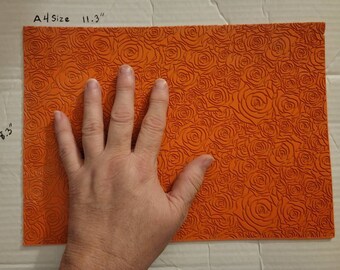 Cabtopia| LARGE A4 11.8"x8.3" Roses | Texture Mat for Clay| Clay stamps| Clay imprints| Polymer clay texture & PMC | TM120 A4 Lg