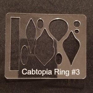 Cabtopia Ring Template #3 Crystal Clear