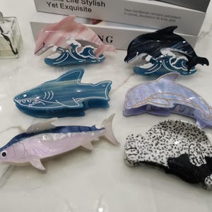 Dolphin Hair Claw Clip: Ocean Theme Fun Hair Accessory