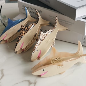 Shark Hair Claw Clip: Acetate Ocean Animal Accessory