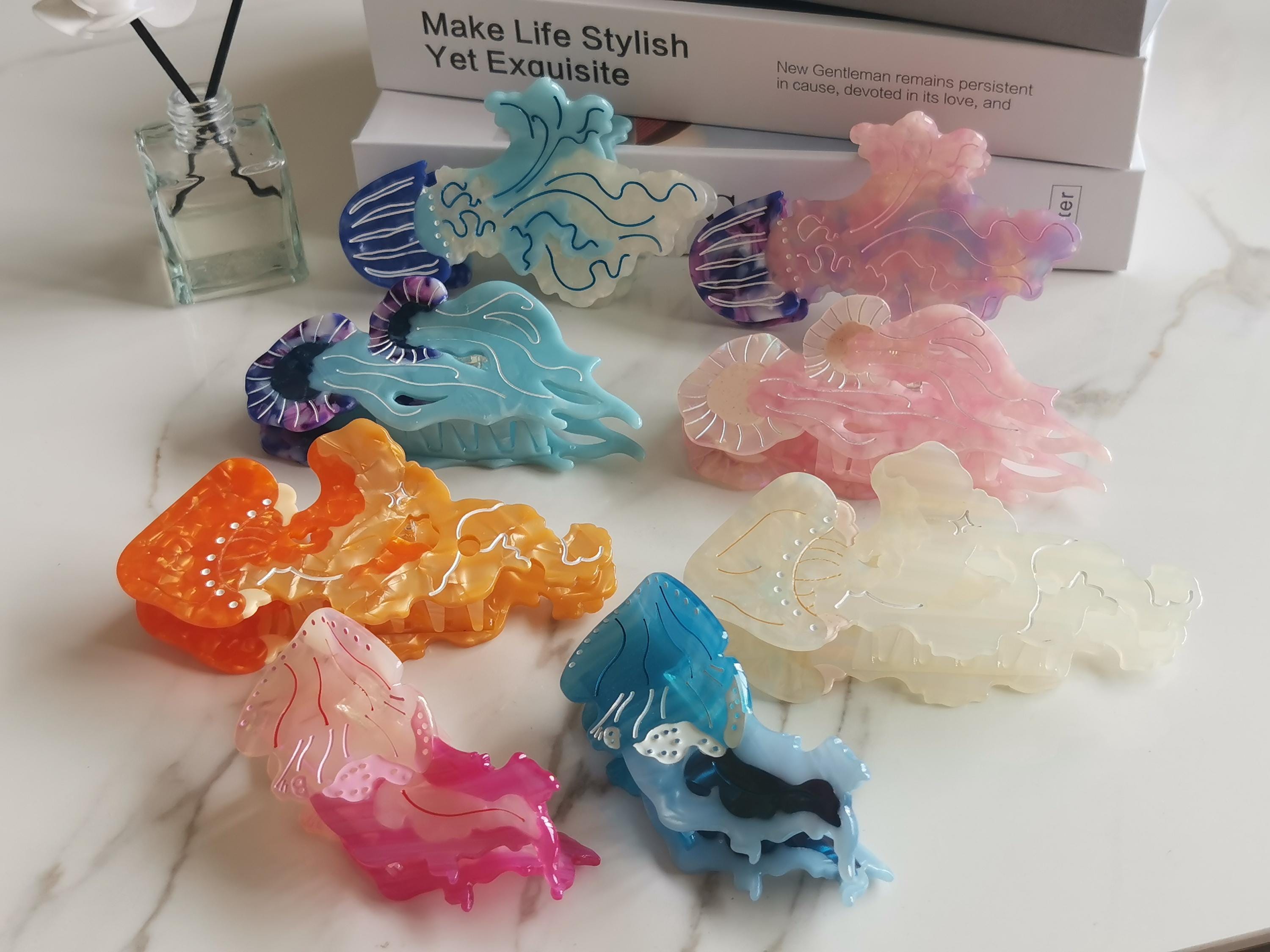 Jellyfish Hair Clip - Etsy