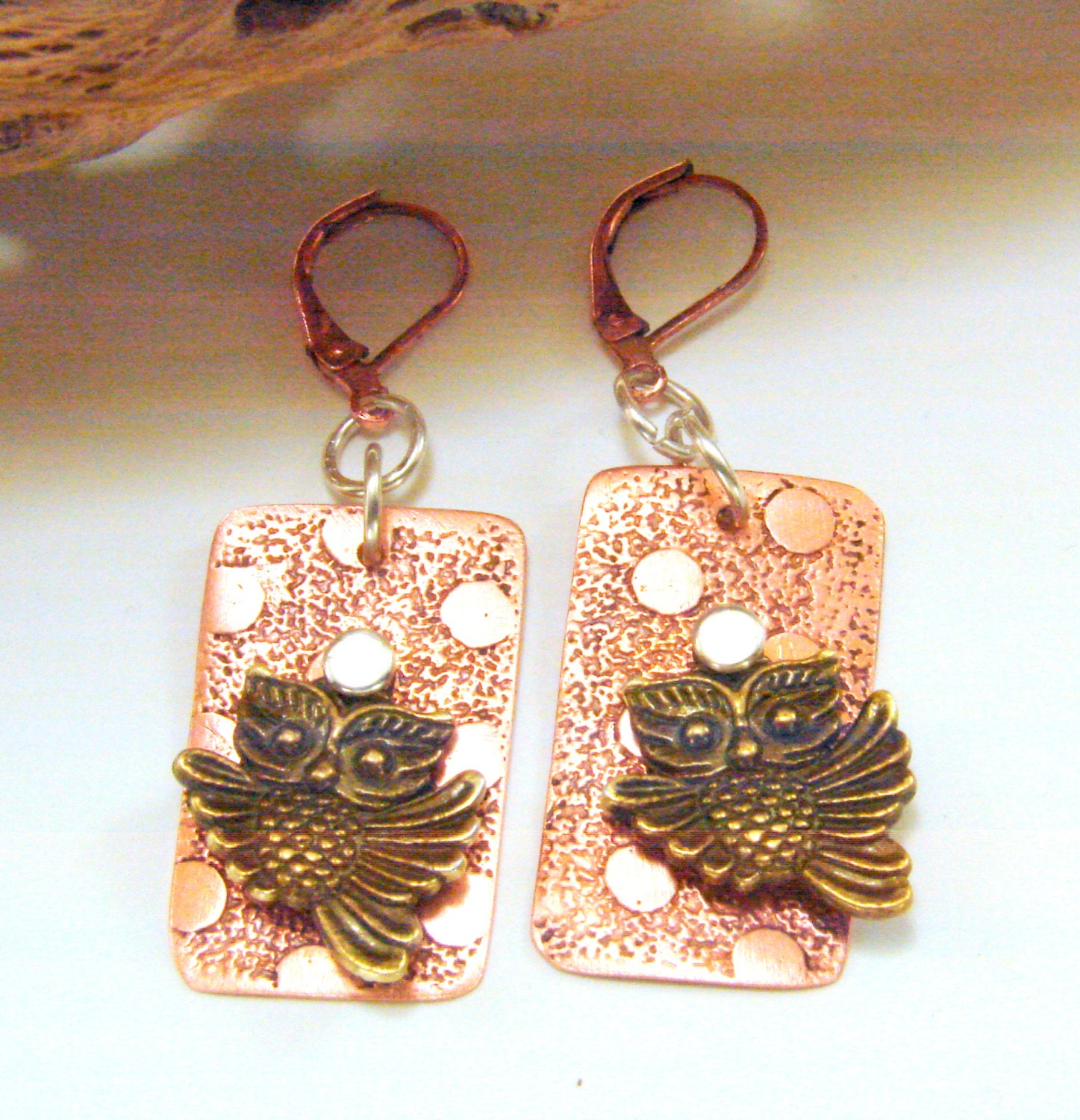 Moonlit Owl Mixed Metals Earrings main image 1