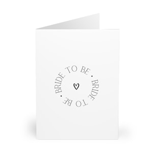 Elegante juego de tarjetas de felicitación para futuras novias, perfecto para despedidas de soltera, celebraciones de compromiso, invitaciones de boda, notas de amor y especiales.