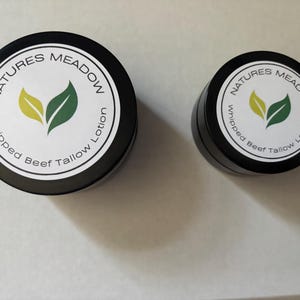 Sebo de res alimentado con pasto en vidrio de miron