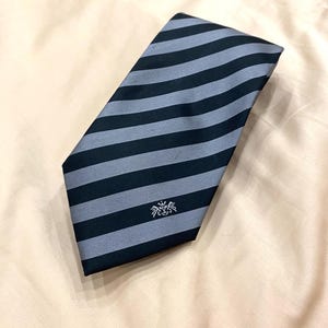 Vintage Walbusch Silk Tie: Black & Gray Embroidered Necktie