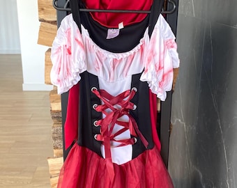 Little Red Riding Hood Costume – Teen / Adult Small – Bust 70 cm