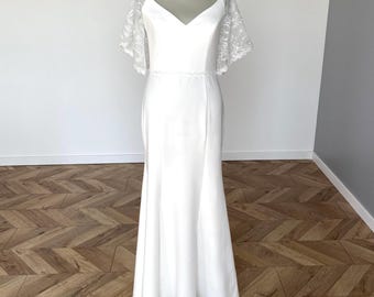 Elegant Long Maxi Dress: Bridal Wedding, Size L