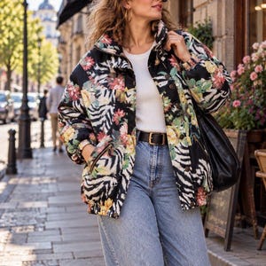 80's Zebra Jacket - Etsy