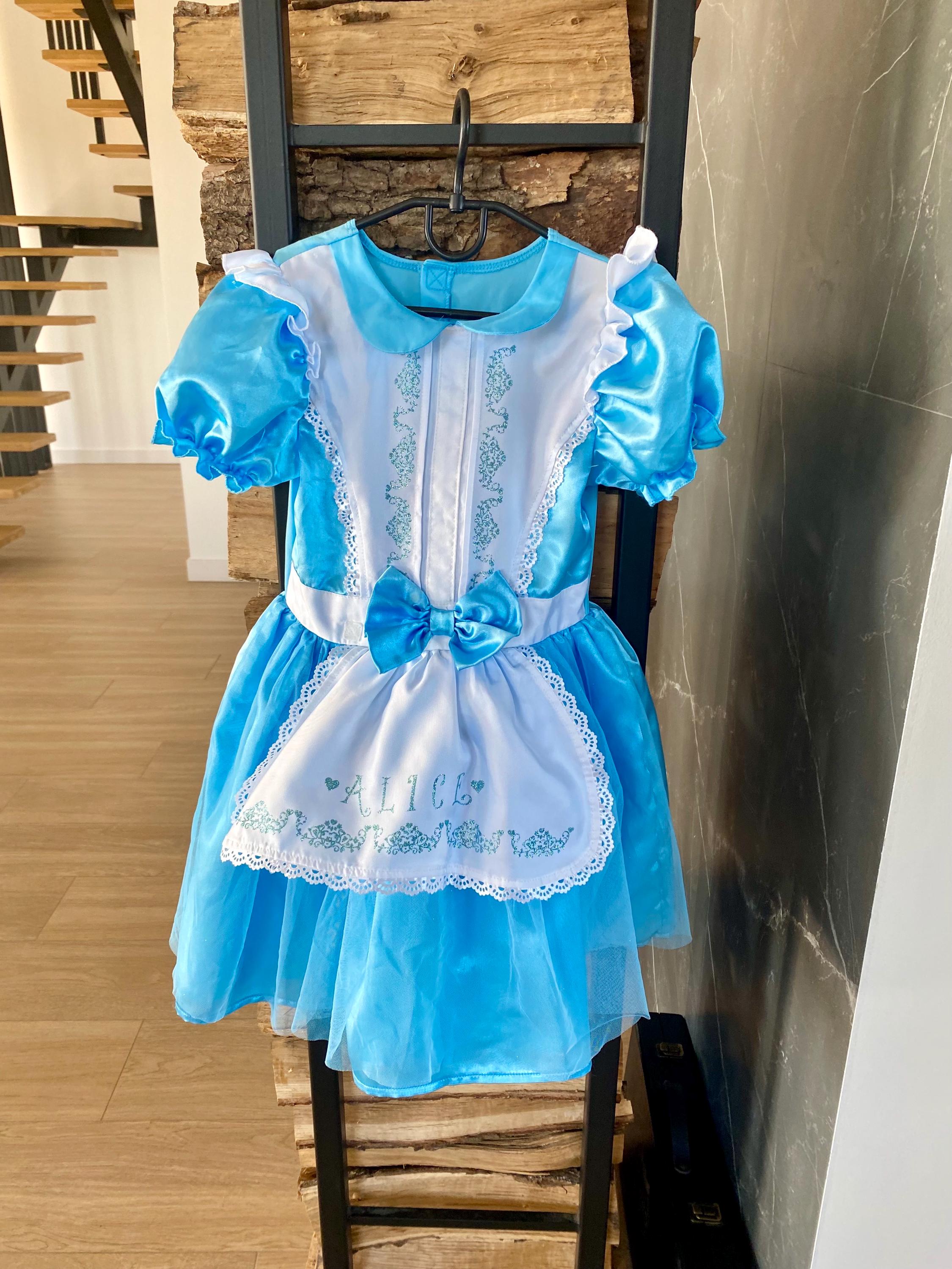 princess polly baby blue dress Jurebecia Alice in Wonderland Dress Princess Costume Kids Girls Halloween  up Birthday Outfits Pretend Play Dresses Blue 6T(5-6 Years)