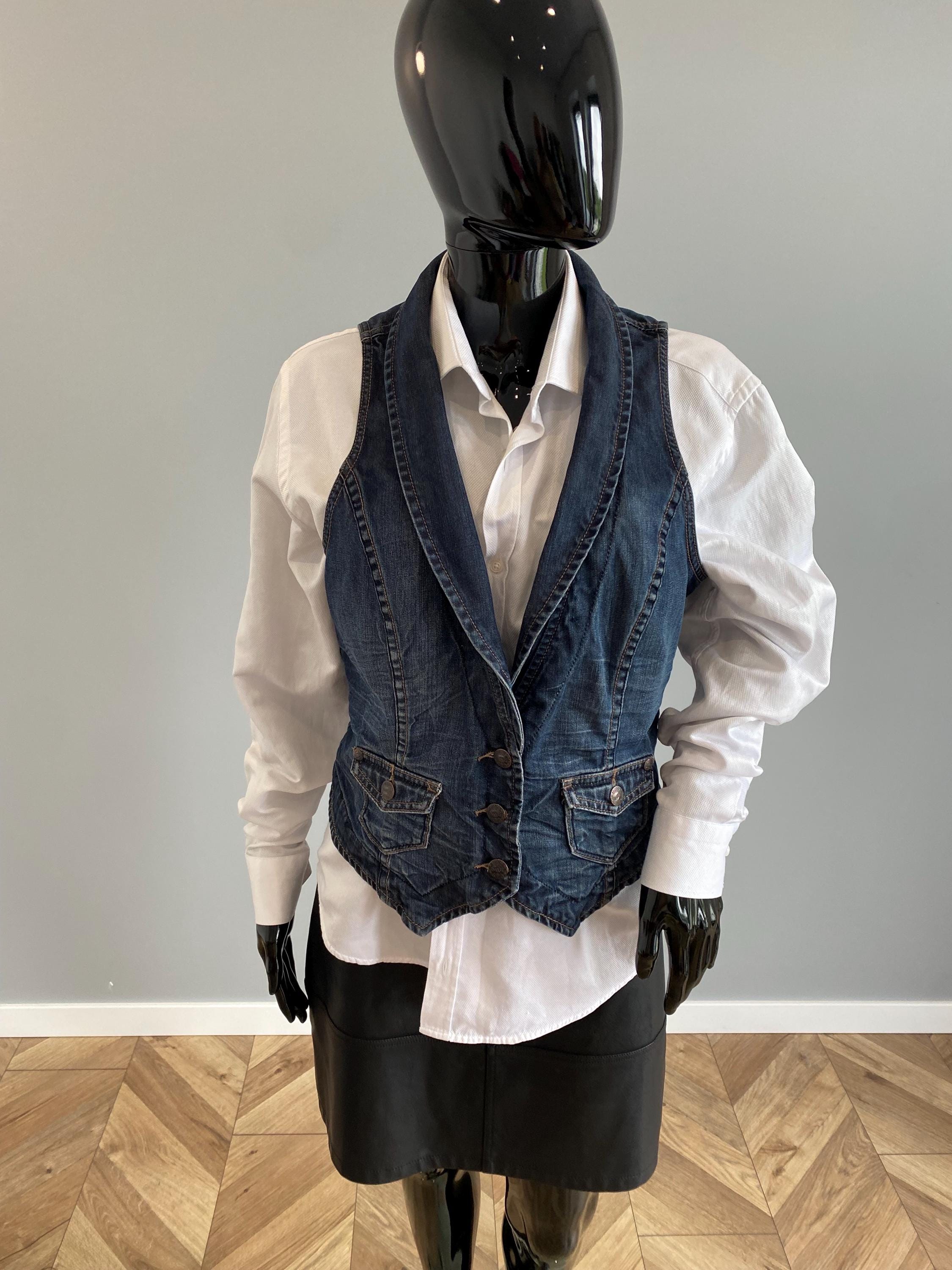 Metal denim vests - Etsy 日本
