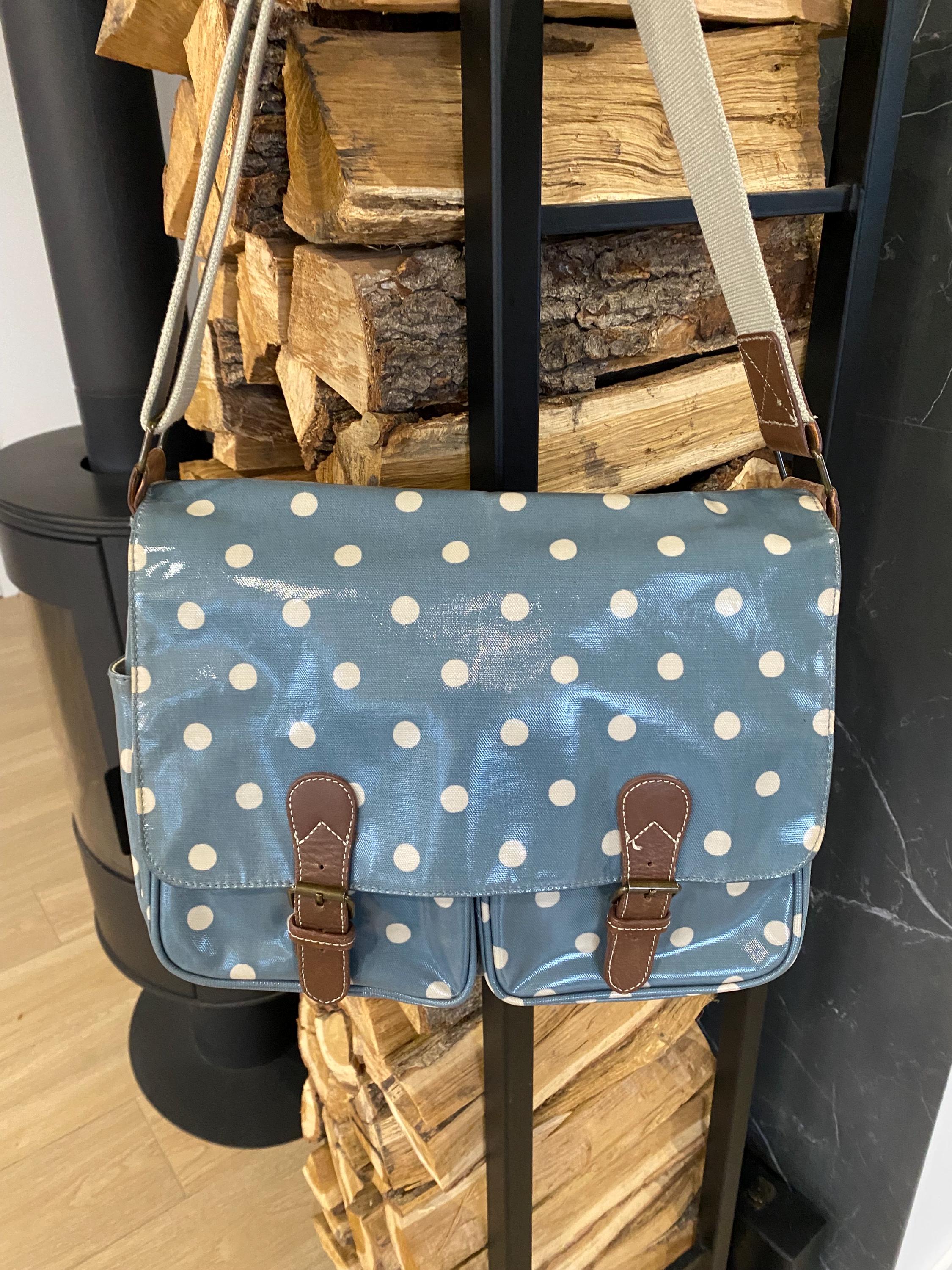 Cath Kidston ポルカドット メッセンジャー クロスボディバッグ 