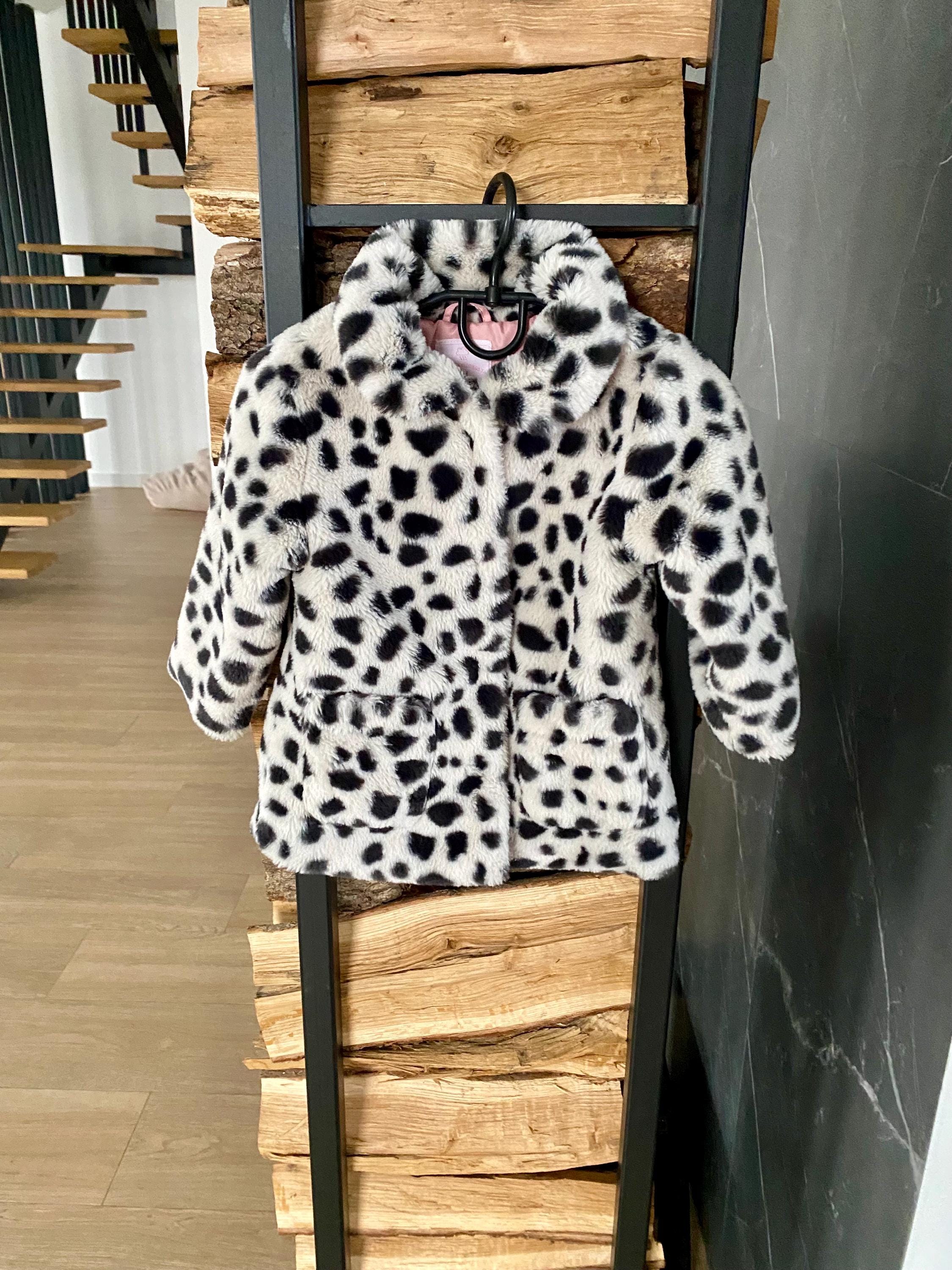 Dalmatian Pattern Fur Coat vintage 早い者勝ち Dalmatian Fur Coat - Etsy