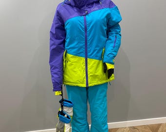 Vintage Outhom Ski Set – Jacket, Hat & Mittens – Size M-HYDROPILE X-PRO