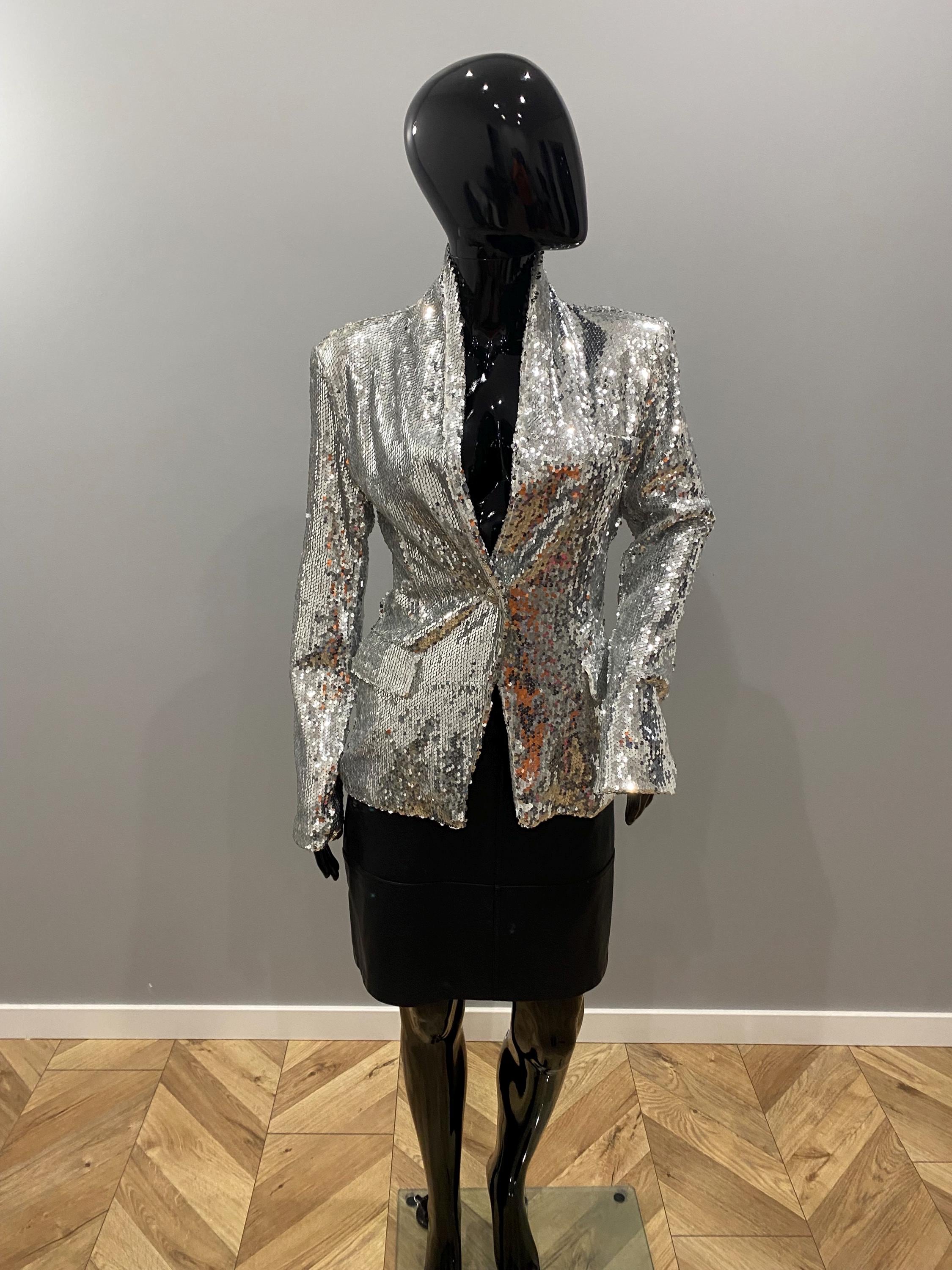 Silver Sparkly Evening Jacket - Etsy
