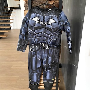 Superhero Costume for Kids | Size 116-128 cm (6-7 Years)  | superhero costume jumpsuit Kids|Batman kids suit |Superhero cape|