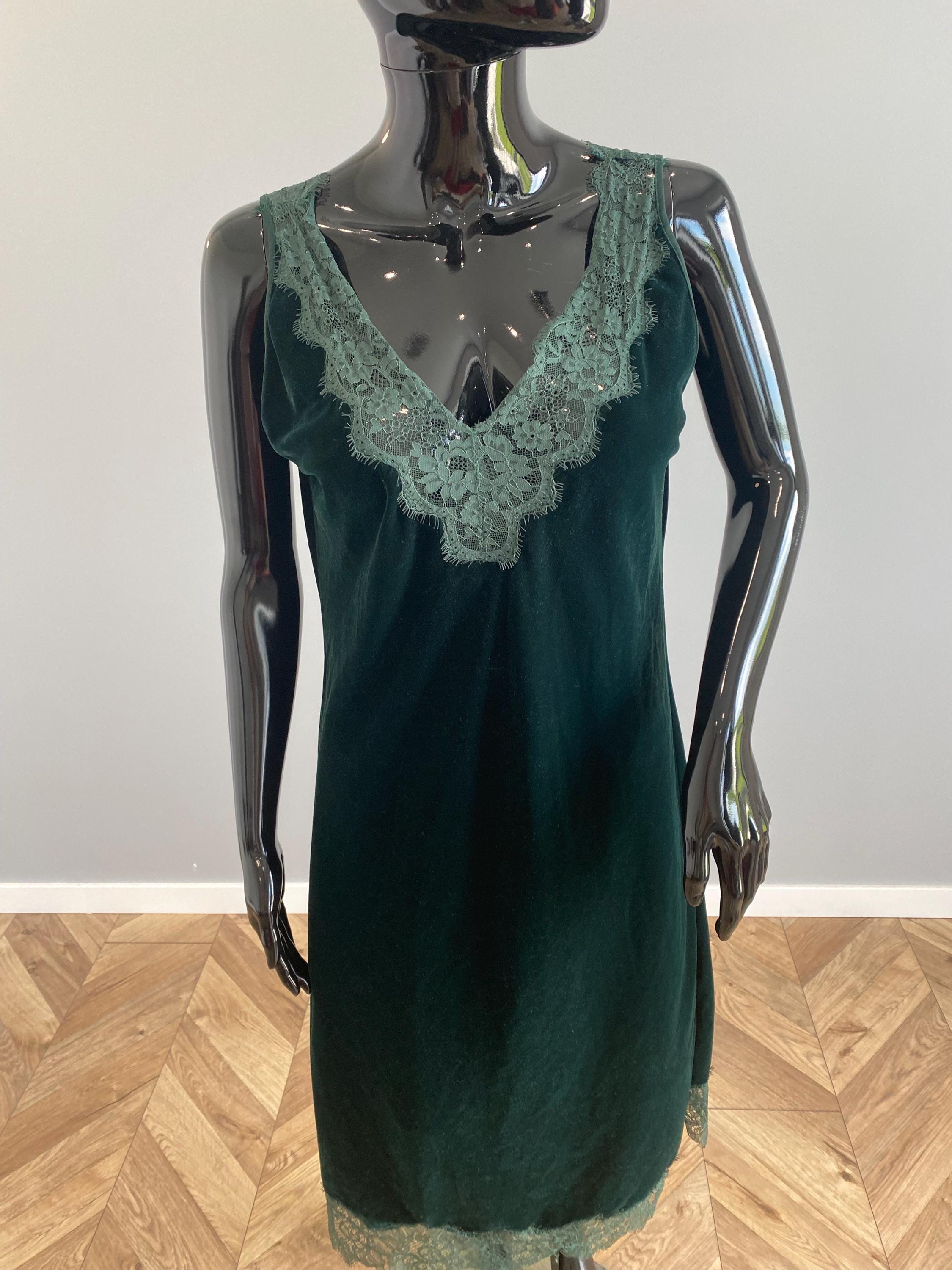velvet dress green zara Womens Dresses Zara Velvet Dress Green Midi Dress Velvet Hunter Mini Dress Vestito In Velluto