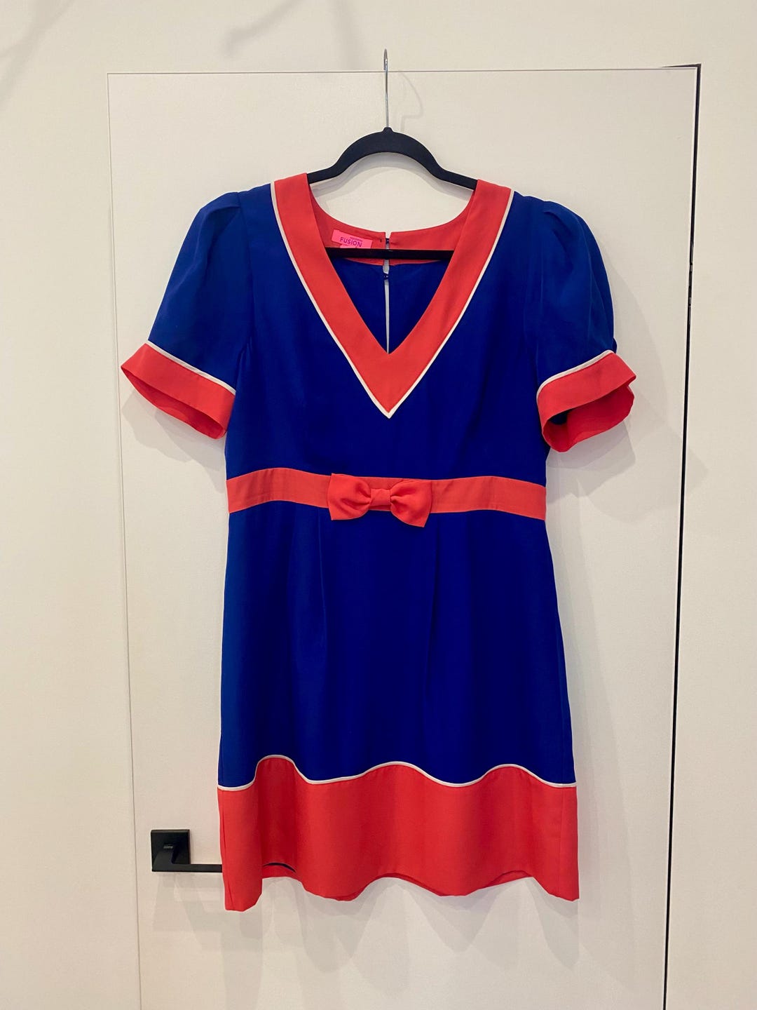 Vintage-inspired Monsoon Fusion Dress – UK 16 / US 12 – 60s Mod
