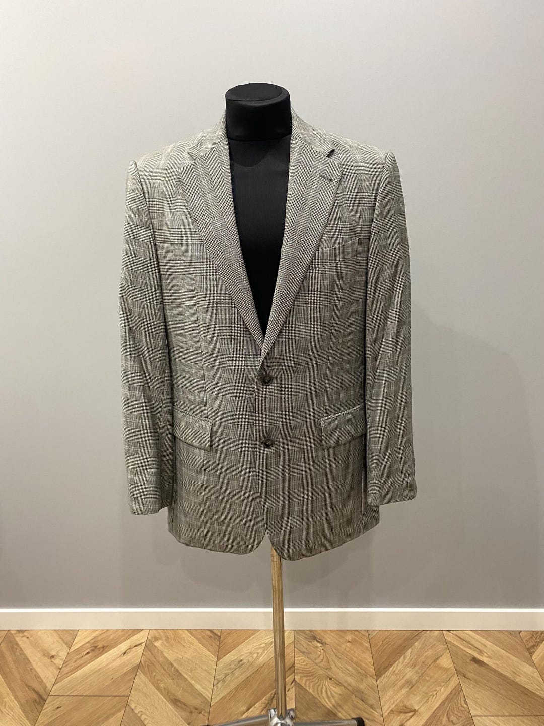 Beumer Jacket Baumler Woolmark Mens Jacket, Classic Glen Check, Light Grey, EU 50 - Etsy