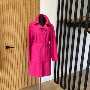 trench vintage retro coat formal jacket purple jacket purple Coat purple Trench Coat womens jacket women spring coat overcoat  button coat L