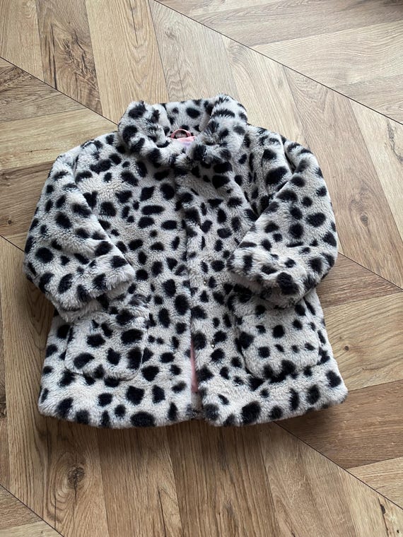 Baby Faux Fur Coat| Dalmatian Print| Size 80-86 Cm| - Etsy