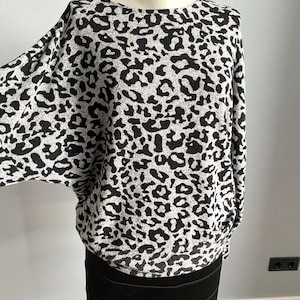 Tiger Print Knit Sweater - Dorothy Perkins Vintage Pullover - UK 12 US 8