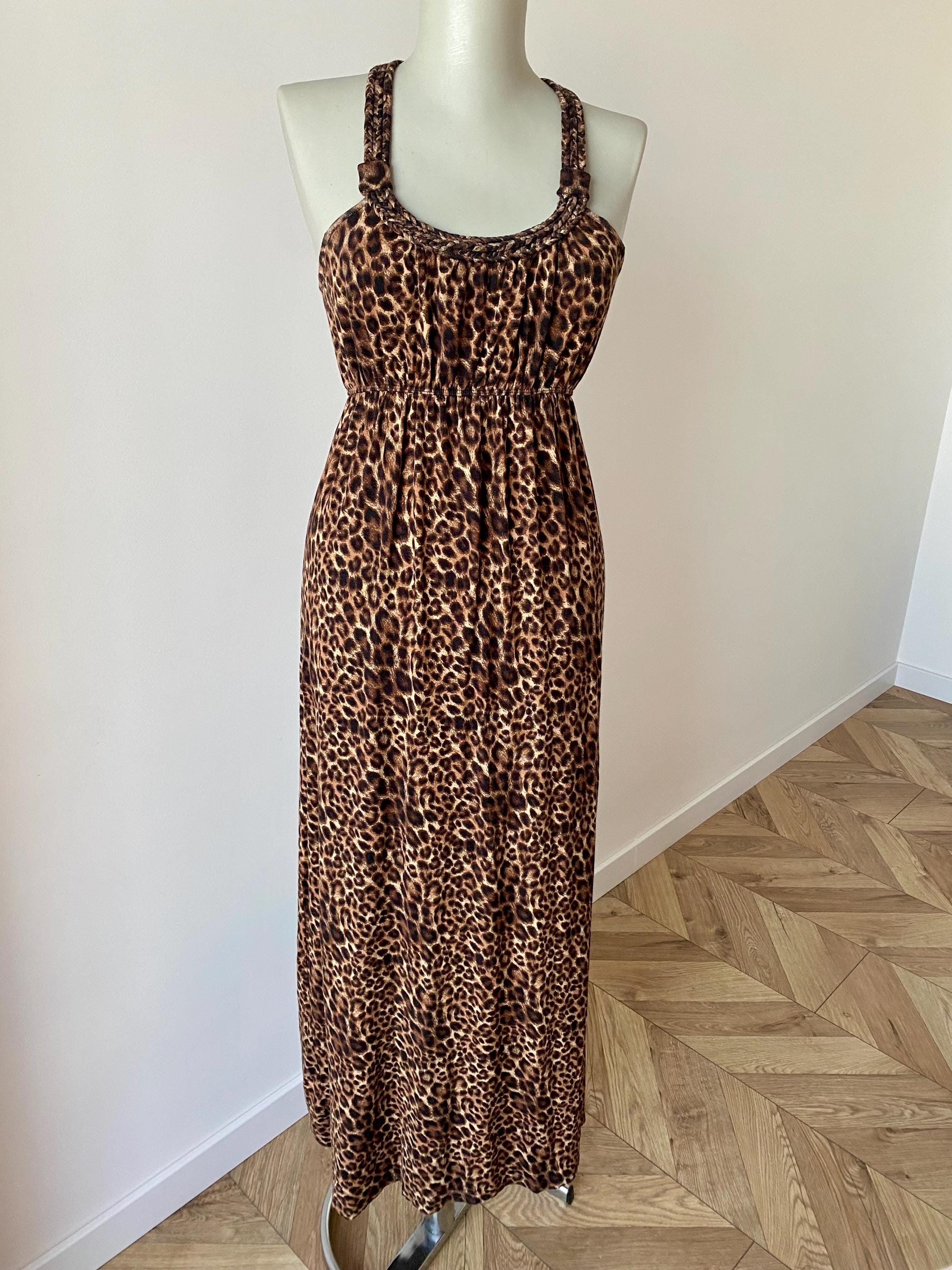 fitted lace wedding dress H&M. Animal Print Long Dress Tm – Hibuy market main image 0
