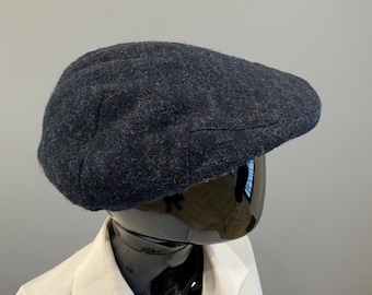 casquette plate vintage pour hommes | Super tweed | 100 % laine| Gavrocheur | Taille 58-59 cm