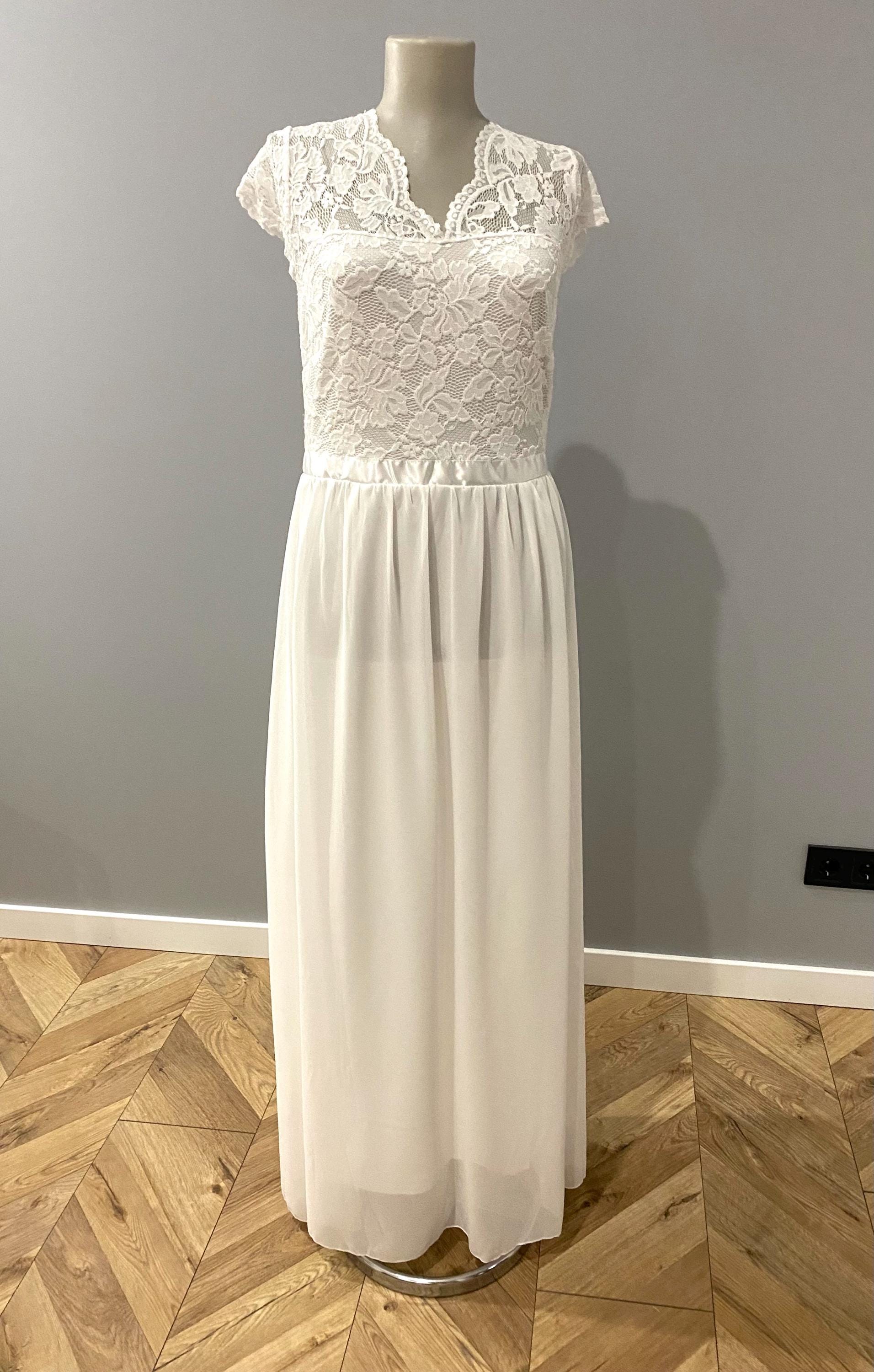 lace and chiffon maxi dress A-Line Chiffon Lace Maxi Dress with Elegant Ruffle & Flutter Sleeves Sage Green / S