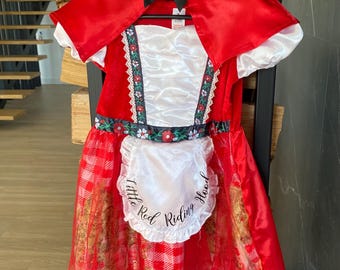 Red Riding Hood Costume Set for Toddler 3–4 Yrs (92–104 cm) – Dress & Hooded Cape