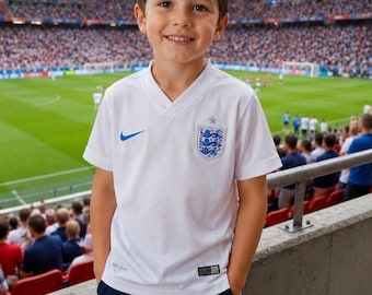 Nike England Dri-FIT Kids Football Jersey White | Youth S 6-7 Years 116-122 cm | England Soccer Shirt | Official Team Jersey