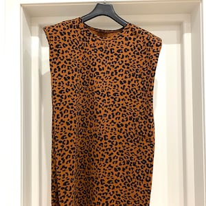 Plus Size Leopard Print Cotton Blouse | Boat Neck Top with Pleated Shoulder | ASOS Animal Print Shirt | Structured Vintage Style