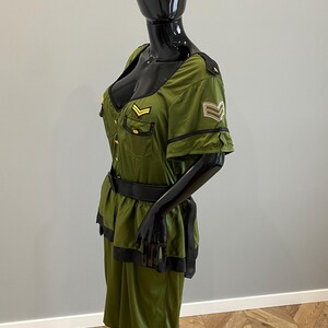 Commander Cutie Costume Women Plus Size 1X 2X Army Leg Avenue Military Dress Hat Set Halloween Cosplay Outfit image 8