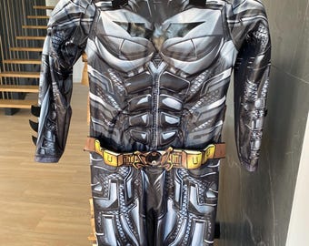 Muscle Superhero Costume: Kids Jumpsuit (Size 9-10 Years)