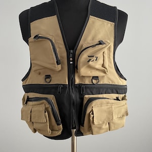 Gilet de pêche en maille multi-poches, veste