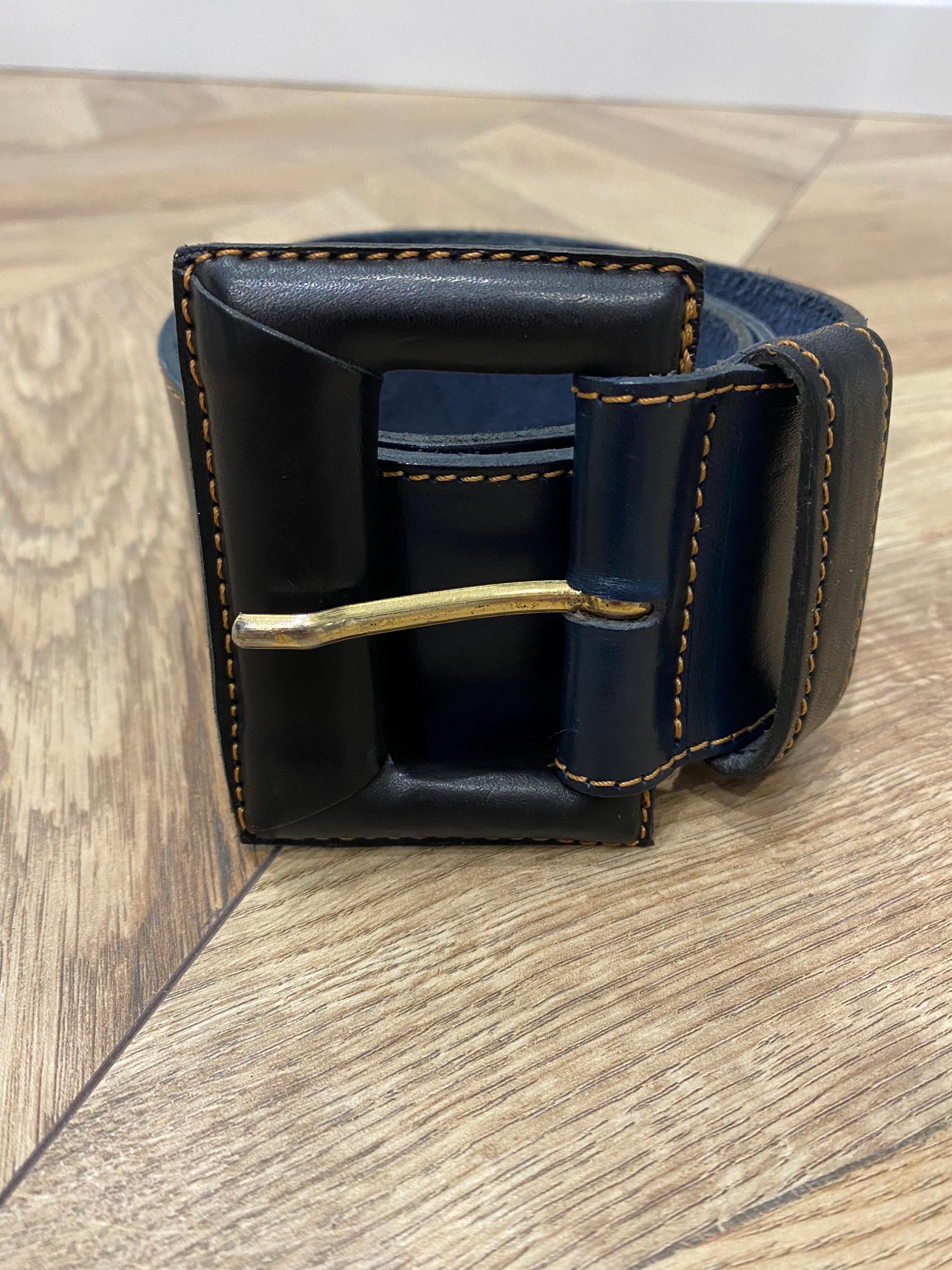 Luisa Spagnoli brown leather belt With turquoise Women’s Medium made in Italy 19957336465563d51e2dbb8_684573  main image 4