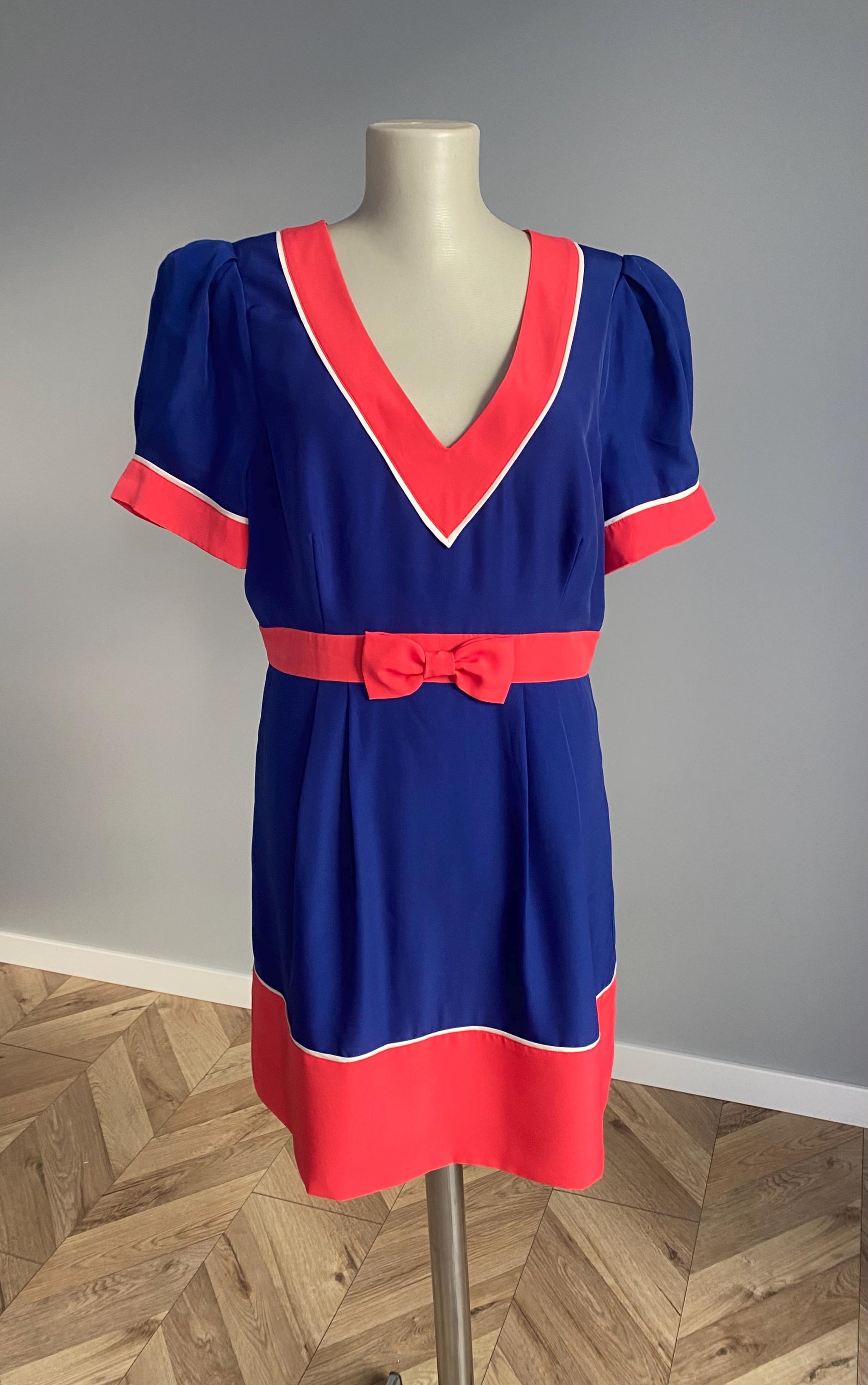 Vintage-inspired Monsoon Fusion Dress – UK 16 / US 12 – 60s Mod